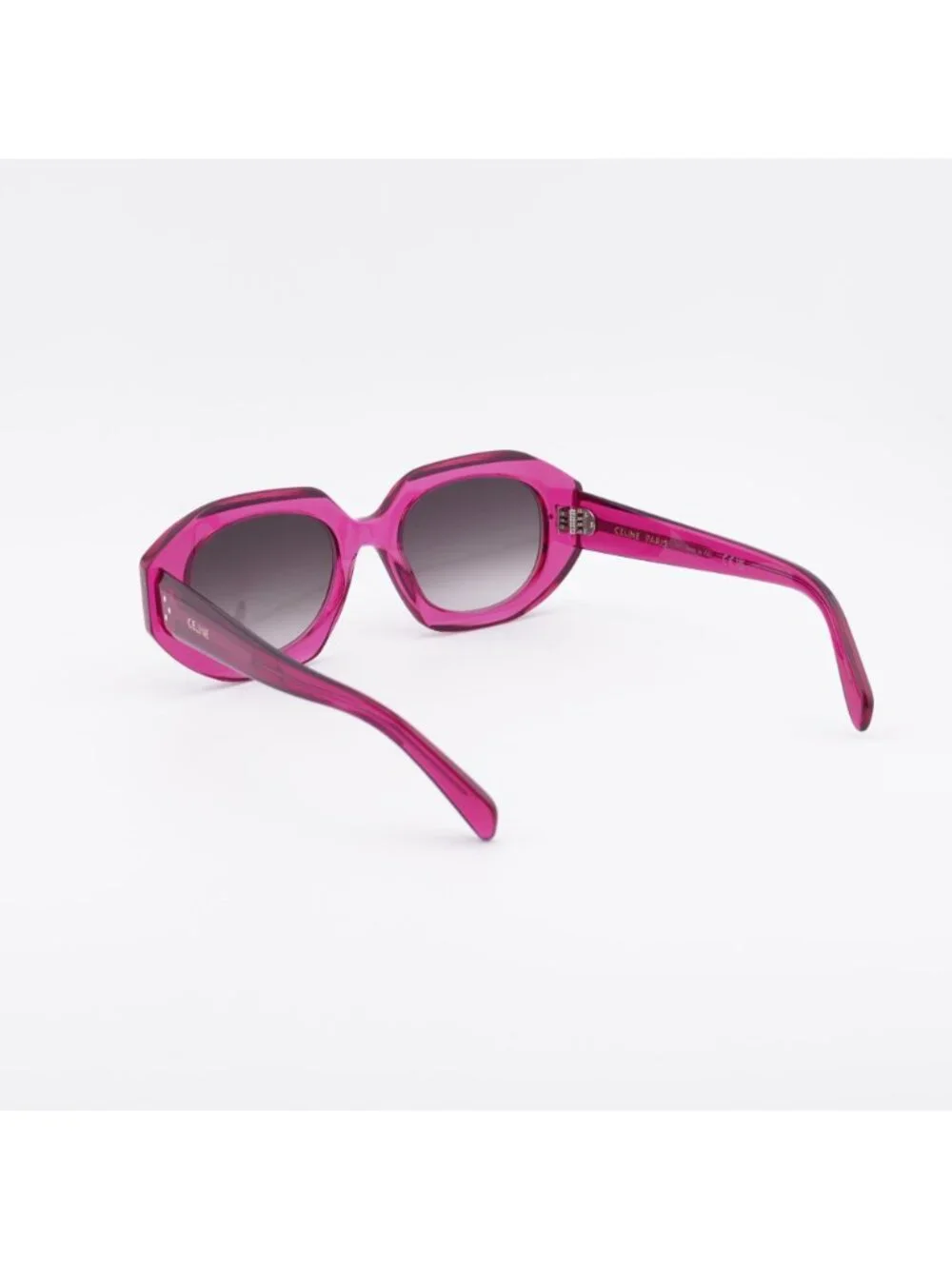 Celine CL40319I 72F Women Sunglasses Rose Rectangle Frame, Brown Lenses